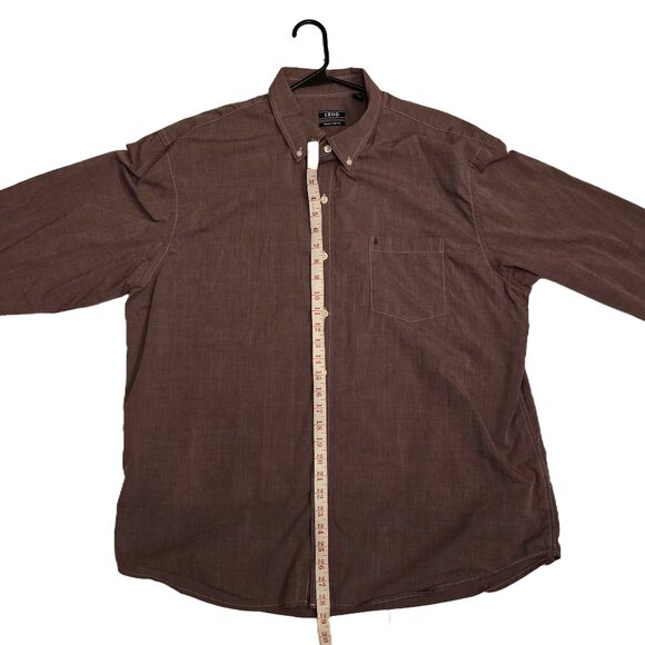 VGUC - Izod Men's Plum Button-Up Shirt XXL - Picture 4 of 6